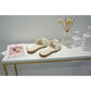 Textured fabric summer slippers women wear two wear soft ladies flat sandals and slippers at home
