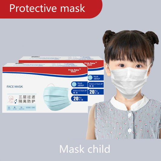 Children's masks disposable protective baby masks dustproof and breathable adult three-layer masks