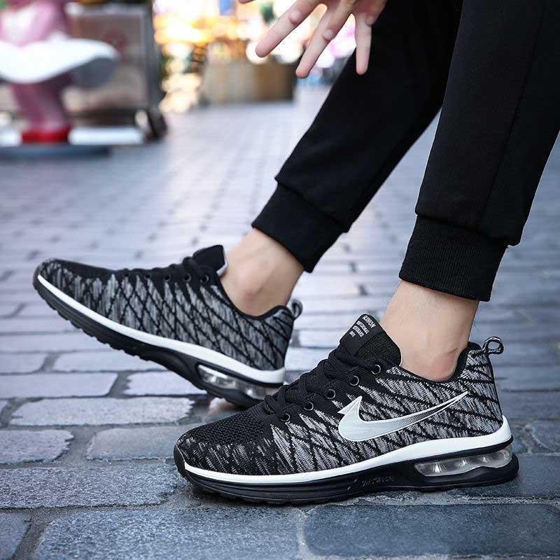 36-45 Men Mesh Sneakers Wear-resistant Outdoor Basketball Shoes Deodorant Lightweight Running Shoes