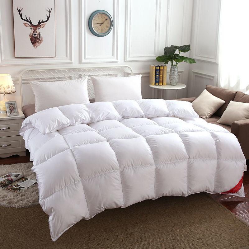 Winter White Goose Down Duvet Thickened Warmth Double Quilt Single Dormitory Quilt Large Soft and Comfortable Duvet