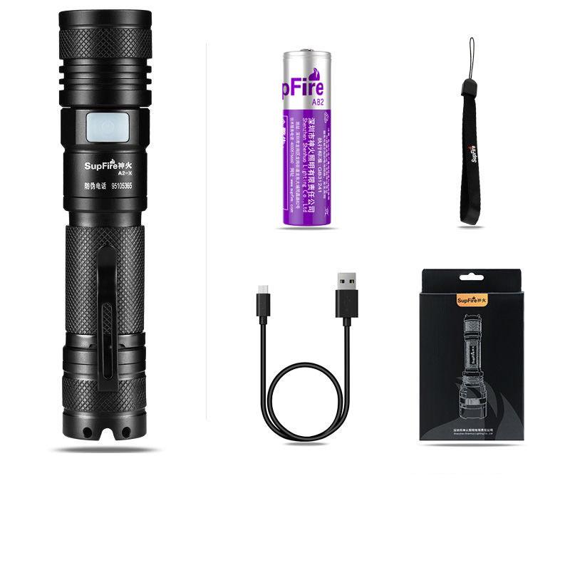Brightest LED Flashlight Powerful Waterproof LED Torch Use 18650 Battery USB Rechargeable Camping