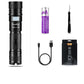 Powerful LED Flashlight Self-defense Torch Support Zoom Lighting  Powered By 18650 Battery