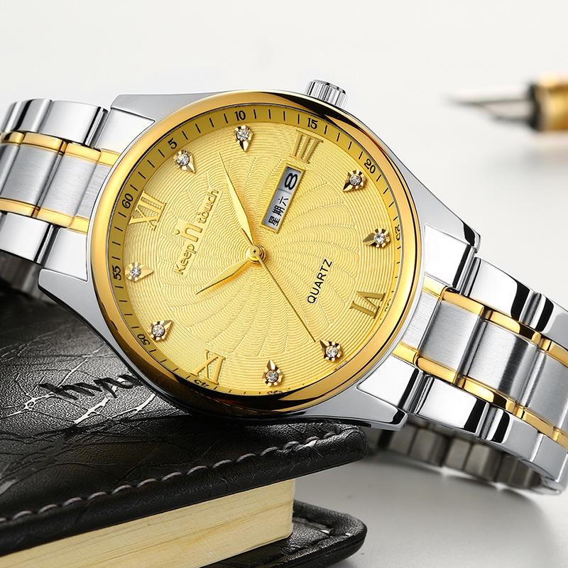 Men Stainless Steel Business Watches Luxury Casual Man Sport Watch Quartz Clock