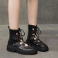 Women's British Wind Boots Platform Hollow Martin Boots Spring Sandals