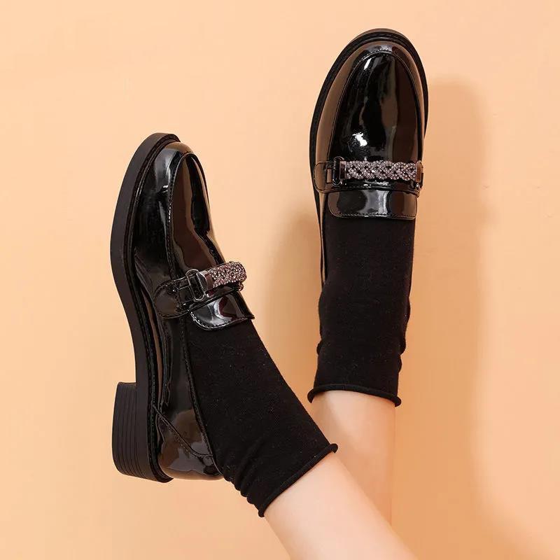 Summer Women's British Style Leather Shoes Trendy All-match Japanese Shoes Fashion Ladies Loafers
