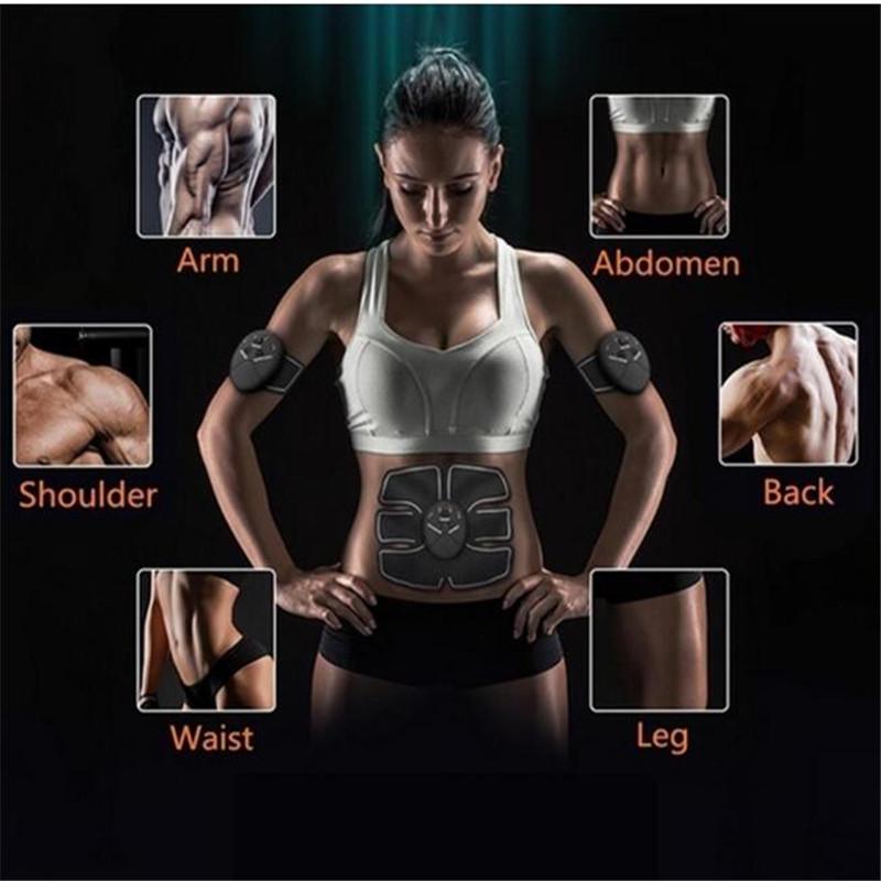 Smart ABS Stimulator Fitness ABS Electrode Stickers Pad Body Slimming Massager Unisex Abdominal