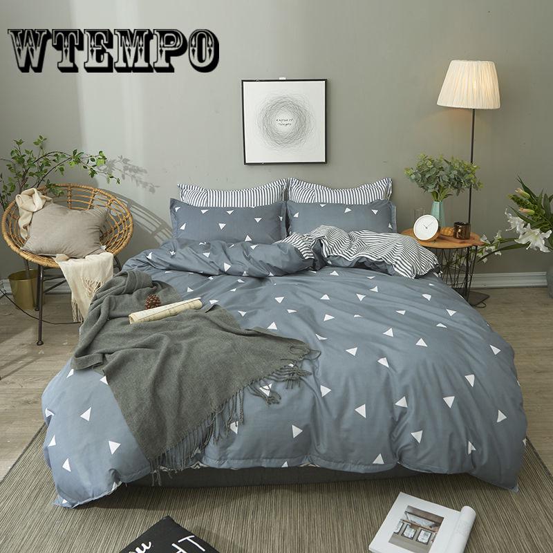 Printing High Quality 4pcs/set Bed Linings Duvet Cover Bed Sheet Pillowcases Cover Set