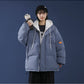 Winter Plus Velvet Thick Hooded Padded Jacket Women Loose Fake Two-piece Padded Jacket Lazy Wind Padded Jacket Winter Thick Warm Jacket