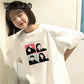 WTEMPO Harajuku  Tshirt Sexy  Print Short Sleeve Tops Tees Summer Fashion Casual  Lady T-Shirt