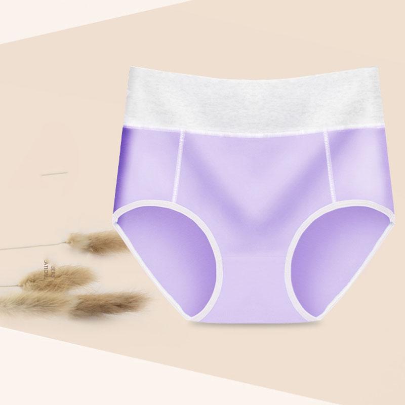 Women's Seamless Large Size Briefs Female Ice Silk Mid-rise Sexy Panties