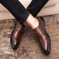 Men Pointed Toe Genuine Leather Pattern Casual Leather Moccasins Male Flat Breathable Shoes