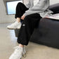 Drawstring Sweatpants Women's Casual Pants Thin and Loose Straight Pants Grey Sweatpants Black Pants Fitness Wide Pants Trousers