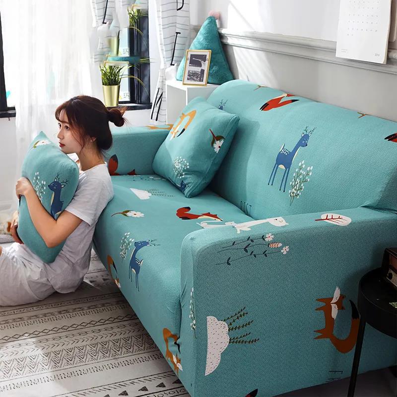 Universal All-inclusive Sofa Cover Custom-made Elastic Sofa Dust Cover Single Combination Sofa Towel Full Cover Multicolor
