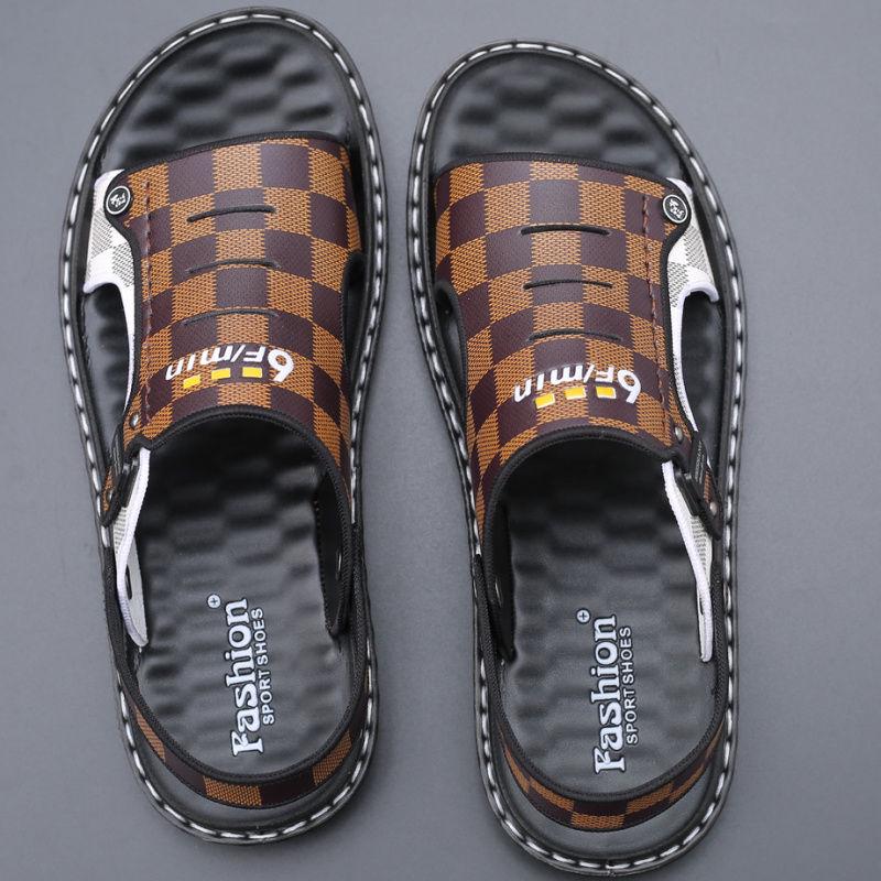 Sandals Men's Summer 2020 Non-slip Beach Shoes Men's Casual Dual-use Wear Sandals and Slippers Korean Summer Tide