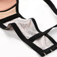 Leopard Print Thin No Steel Ring Bra Large Size Breathable Soft Adjustable Push Up Comfortable Sexy Bra