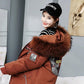 Winter Jacket Fur Collar Hooded Parkas Hooded Thicken Warm Plus Size Down Coats Women Crane Embroidery Fashion Streetwear Harajuku Hip Hop Jackets