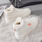 Autumn and Winter High-top White Shoes Women's Shoes All-match Casual Snow Boots Plus Velvet Cotton Shoes