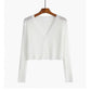 Sun Protection Clothing Women's Ice Silk Summer Thin Shawl Knitted Cardigan Coat with Skirt Long-sleeved Top Women