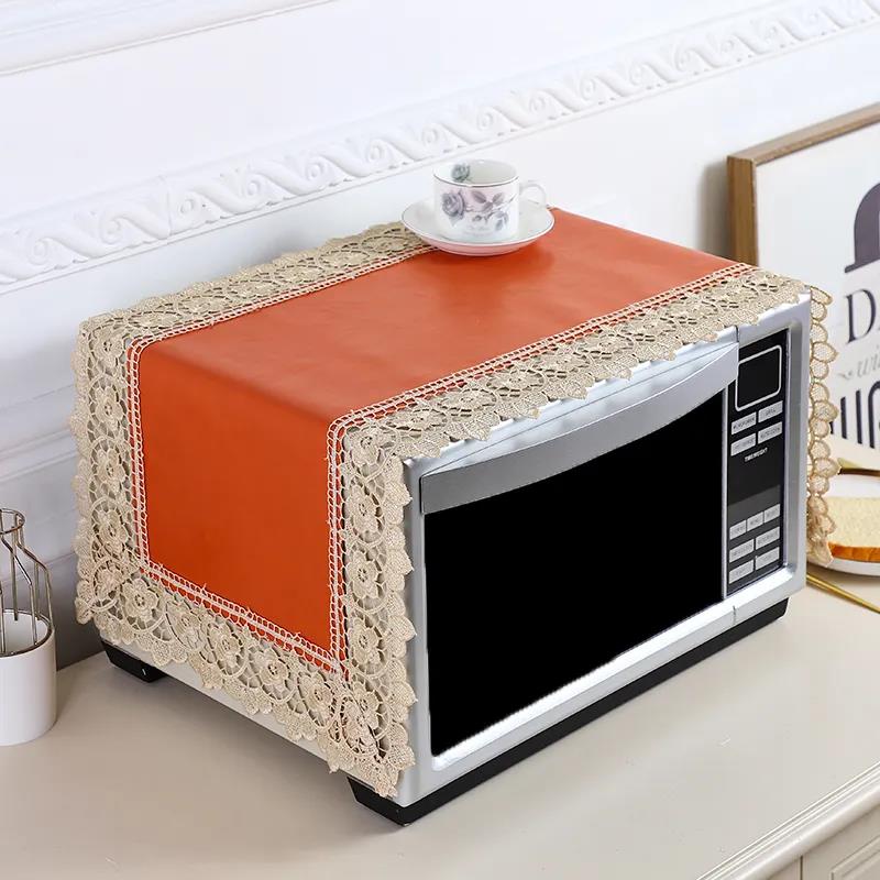 Leather Microwave Oven Dust-proof, Waterproof and Oil-proof Cover Towel Oven Universal Protective Cover 35*100cm
