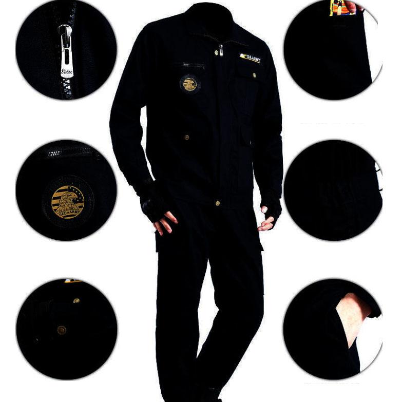 Work Clothes Suits Men's Spring and Autumn Suits Electric Welding Suits Anti-scalding Wear-resistant Welding Work Clothes  Labor Insurance Suits