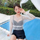 Swimsuit Women's Belly Slimming One-piece Blouse Two-piece Vacation Beach Swimwear Sweet and Cute One-piece Swimsuit