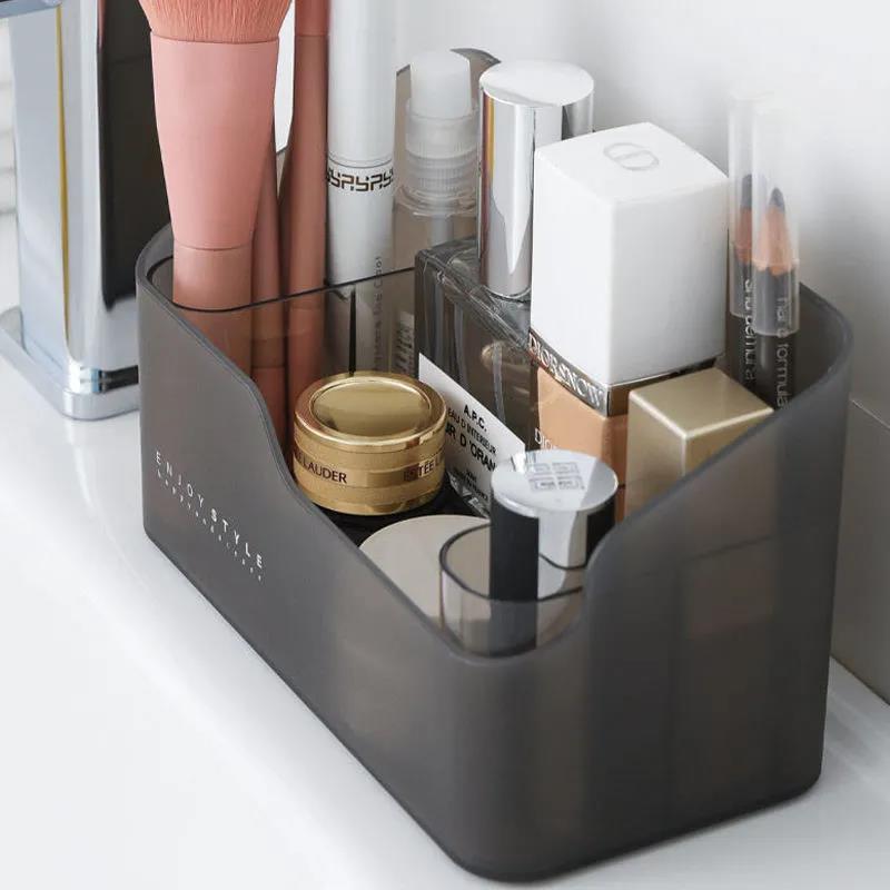Mirror Cabinet Cosmetic Storage Box Simple Desktop Artifact Household Dressing Table Skin Care Products Perfume Finishing Rack