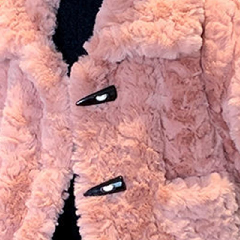 Girls Lamb Wool Coat Autumn and Winter Clothes Korean Version of Fur One Fashionable Foreign Children's Clothes Plus Cashmere Tide