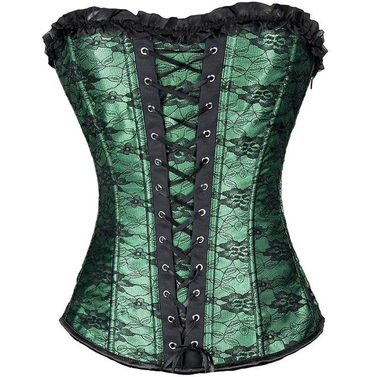 Steel Boned Corset Double Steel Boned Long Line Edwardian Underbust Waist Corset Top Abdomen Belt