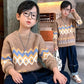 Boys and Girls Sweaters Autumn and Winter Children's Clothing Thickened Warm Bottoming Sweater Knitted Sweater