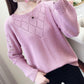 Lady's Fashion Bat Sleeves Women Knitting Pullover Sweater