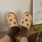 Cute Bear Slippers Autumn and Winter Warm Casual Flat Shoes Indoor Non-slip Cotton Shoes Soft Shoes