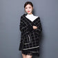 Women's Shawl with Sleeves Autumn and Winter Knitting Waterproof Mink Fleece Slim Slimming Outer Thick Plaid High-end Cloak Temperament Wrap