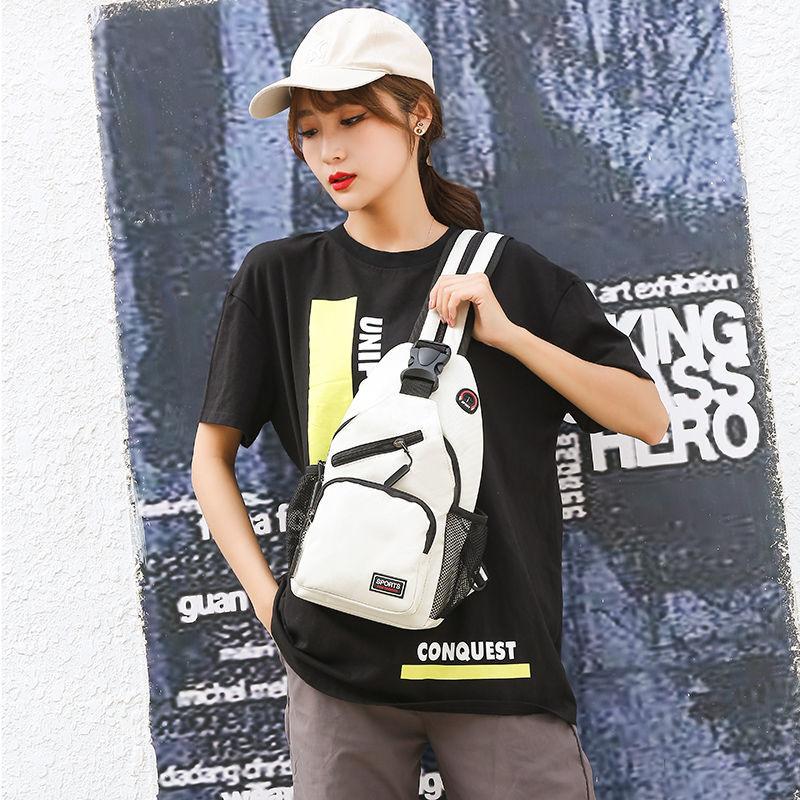 Fashion Ladies Cross-body Chest Bag Backpack Dual-use Large-capacity Male Trendy Brand Korean Version of The Wild Chest Bag Student Shoulder Bag