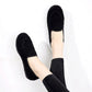 Women Autumn and Winter Versatile Soft Sole Cotton Shoes Solid Color Round Head Flat Wool Doudou Shoes