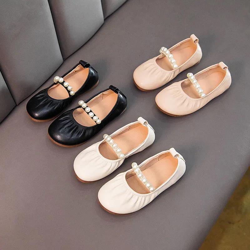 Girls' Leather Shoes Little Girls' Princess Shoes Spring and Autumn Children's Soft Sole Shoes