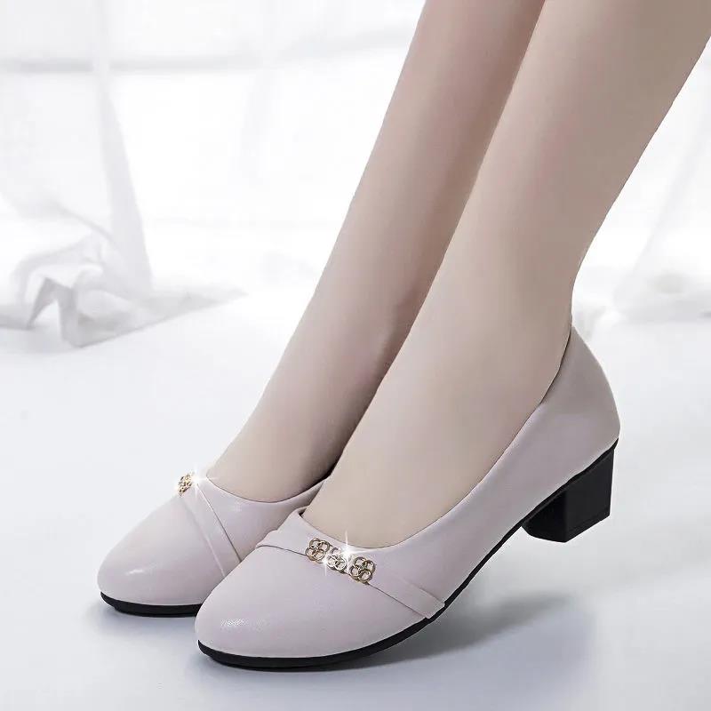 Ladies Moccasins Casual Shoes Flats Slip-On Comfort Flats Loafers Belt Buckle Decorations