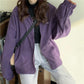 Spring and Autumn Loose All-match Sports Cardigan Hooded Baseball Uniform Sweater Women Coat