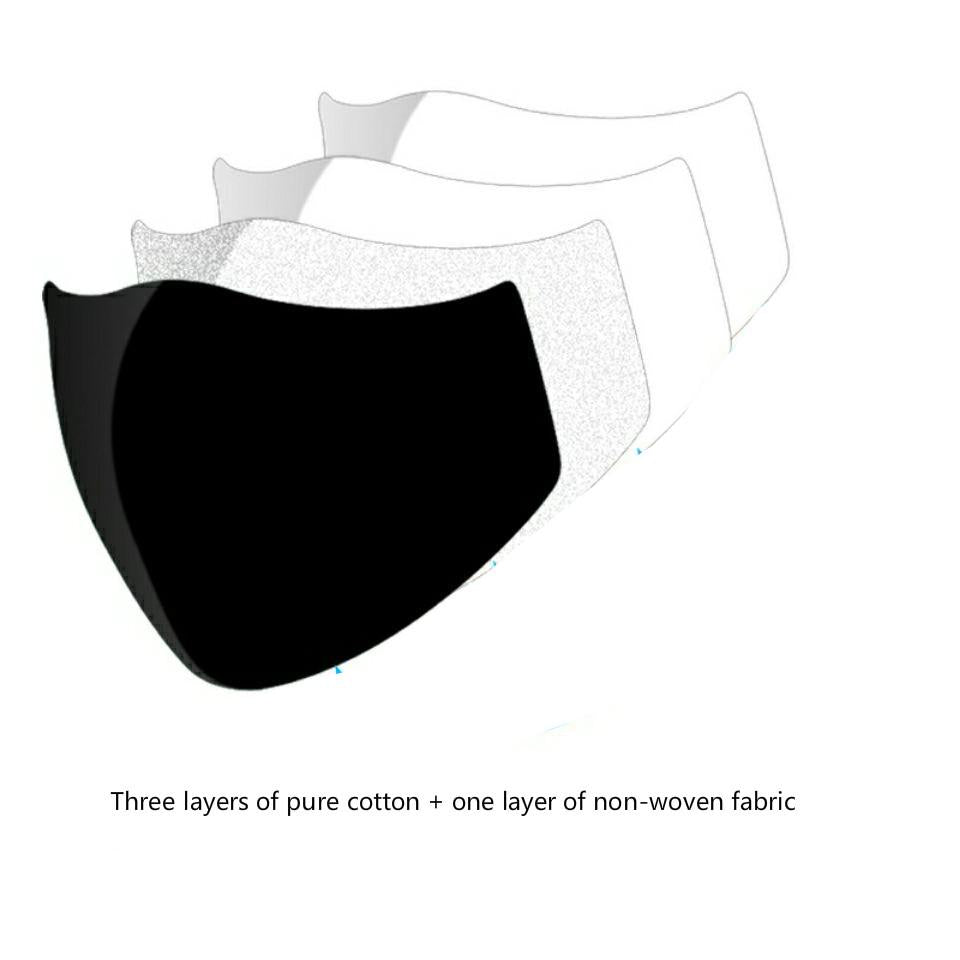 Exchangeable PM2.5 disposable filter pure cotton non-woven fabric dustproof and smog with valve mask