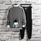 Sports Suit Men's Long-sleeved Jacket Two-piece Casual Running Training Training Sweater Men