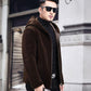 Sheep Shearing Men's Jacket Hooded Faux Fur Fur Jacket Fur Coat Wool Coat Thick Winter