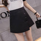 Pofulove Women High Waist Slim Chiffon Skirt Pants Anti-light Bag Hip Skirts A-line Skirt Shorts