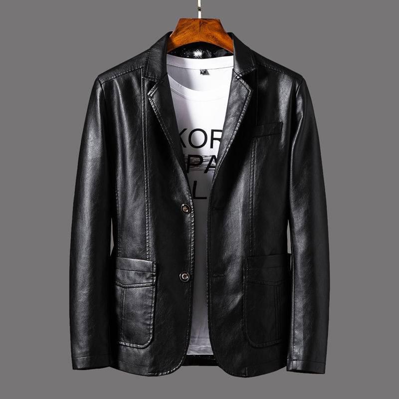 Men's PU Jackets Coats Autumn Winter Motorcycle Biker Leather Jacket Men Clothes Casual Coats
