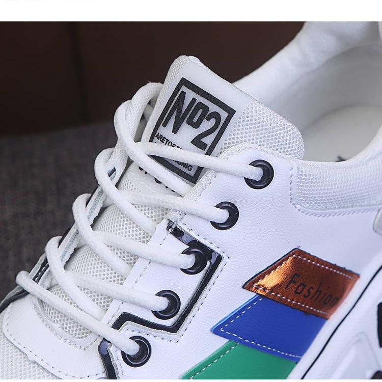 Women's Platform Sneakers Women Shoe Lace Up Shoes 5cm High Heel Women Sneakers Trainers Dad Shoes