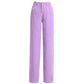 Purple Straight Jeans Female Spring and Autumn Trousers Tide High Waist Vertical Sexy Loose Wide Leg Pants Slim Trousers
