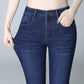 Large Size Jeans Women Destoryed Flare Jeans Waist Bell Bottom Denim Long Pants Jean
