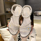 Female Summer Student Sandals Korean Style Fashion Outer Wear Non-slip Flat Shoes Small Fresh Roman Beach Shoes