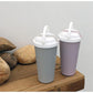 500ml Insulated Coffee&Tea Mug Portable Vacuum Cup 18/8 Stainless Steel Thermos Straw Water Bottle
