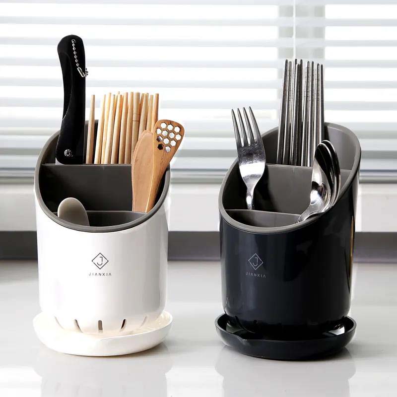 Tableware Storage Rack Kitchen Multi-function Household Cutlery Storage Frame Cutlery Dust