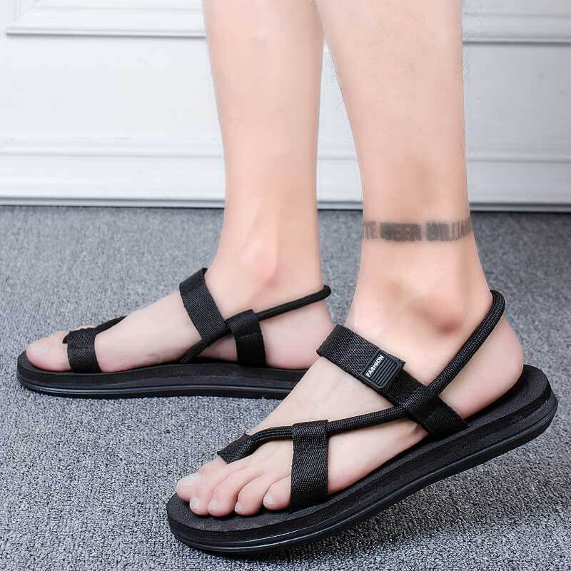 Summer Beach Shoes Men Sandals Roma Leisure Breathable Clip Toe Dual-purpose Sandals Male Soft Shoes