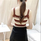 Camisole Women's Striped Knitted Sexy Inner Wear Slim Sports Casual Simple Top